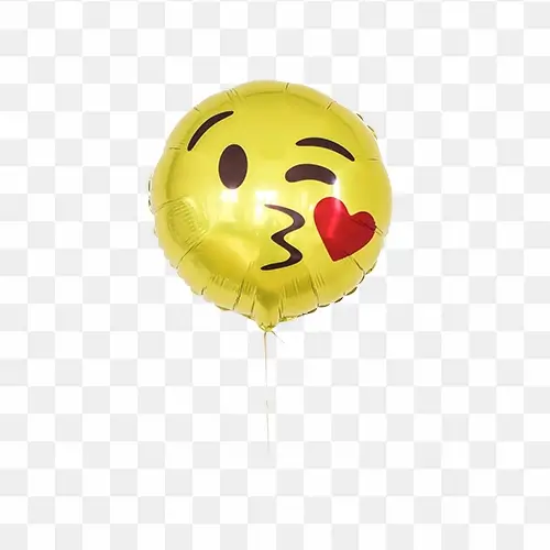 Smiley Foil Balloon free transparent png